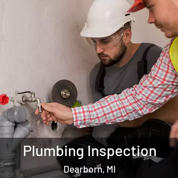  Plumbing Inspection Dearborn, MI